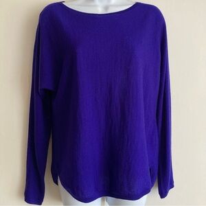Polo Ralph Lauren 100% Merino Wool Purple Sweater, Sz S